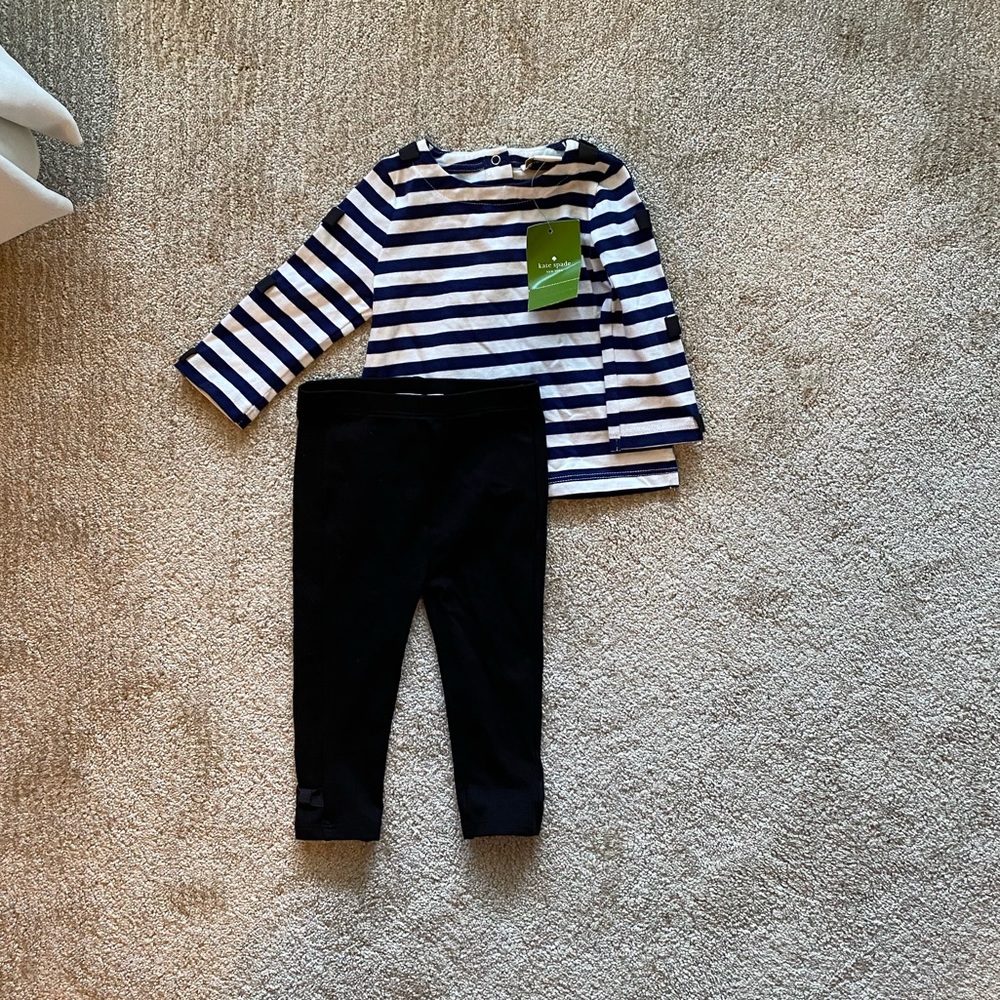 Kate spade 6 month long sleeve pant set